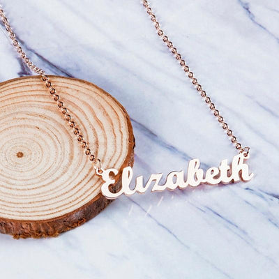 name chain necklace