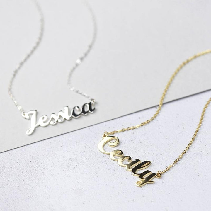 name chain necklace