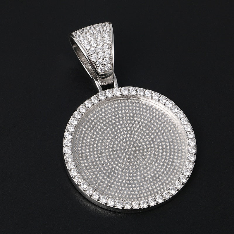 Personalized 925 Sterling Silver Picture Necklace For Men