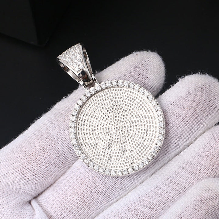 Personalized 925 Sterling Silver Picture Necklace For Men