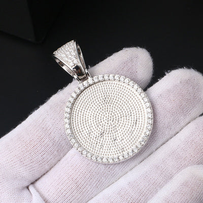 Brand New Fade Resistant 925 Sterling Silver Personalized Photo Medallion Necklace