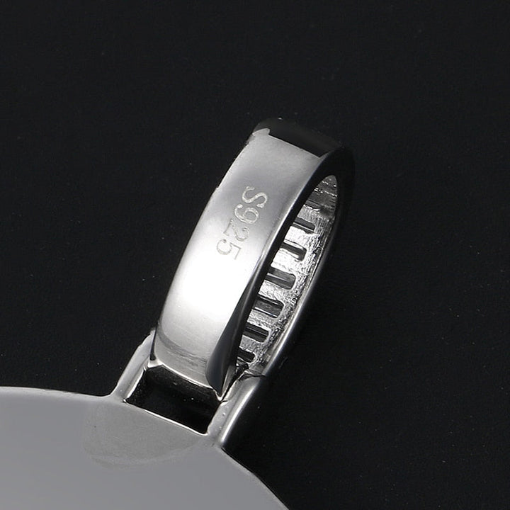925 Sterling Silver Medallion Necklace-Men's Medallion Necklace-Picture Pendant Necklace