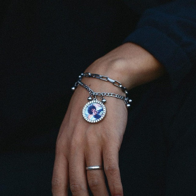 Photo Charm Bracelet-Men's Bracelets-Gifts For Men