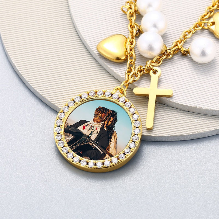Personalized Picture Charm Bracelet- Photo Bracelet Gifts For Her