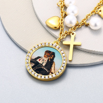 Personalized Picture Charm Bracelet- Photo Bracelet Gifts For Her