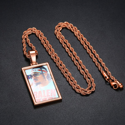 Hip-Hop Necklace For Men's-Custom Picture Necklace