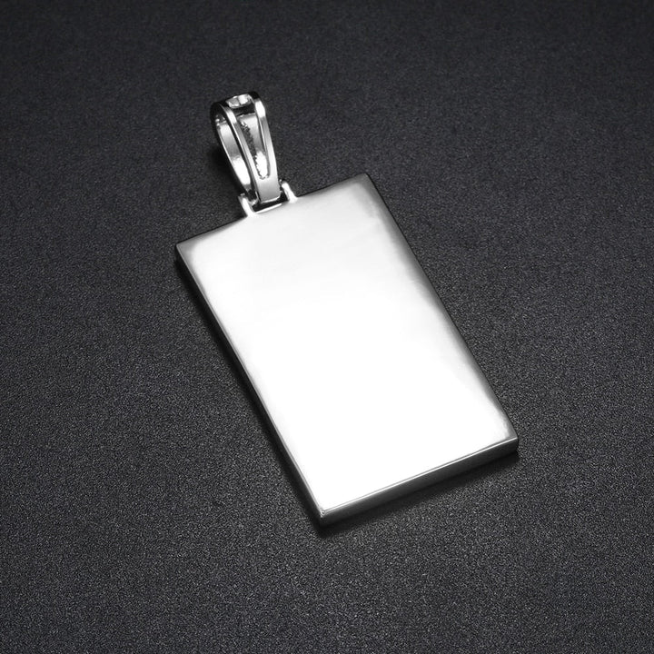 Plating Of 14K Medallion Necklace Photo Pendant Hip-Hop Necklace For Men