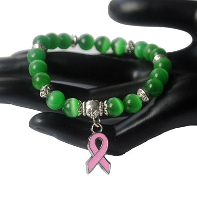 Breast Cancer Charm Bracelet