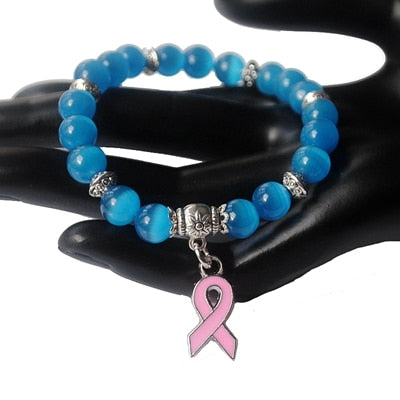 Breast Cancer Charm Bracelet