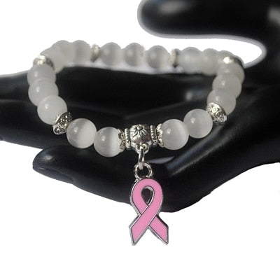 Breast Cancer Charm Bracelet