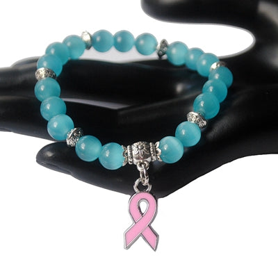 Breast Cancer Charm Bracelet