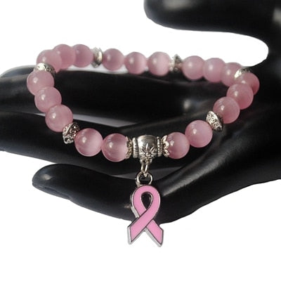 Breast Cancer Charm Bracelet