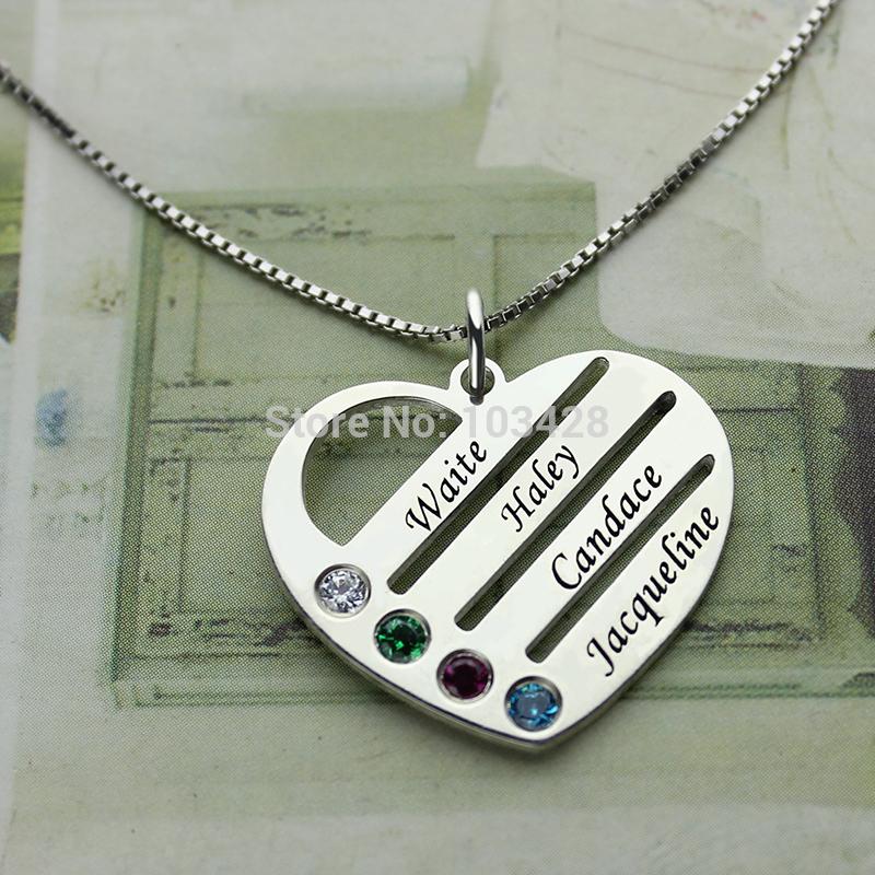 Mothers Birthstone Necklace- Gifts For New Mom