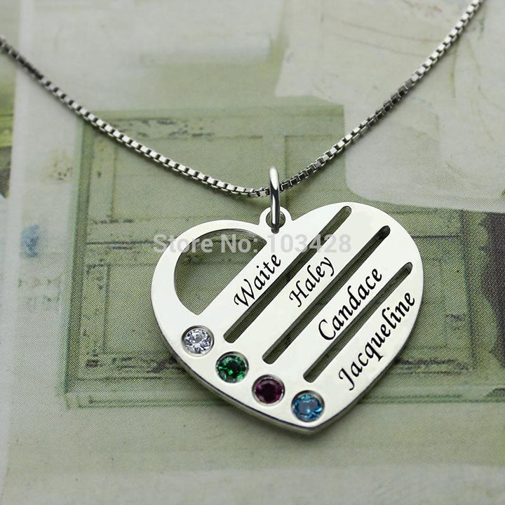 Mothers Birthstone Necklace- Gifts For New Mom