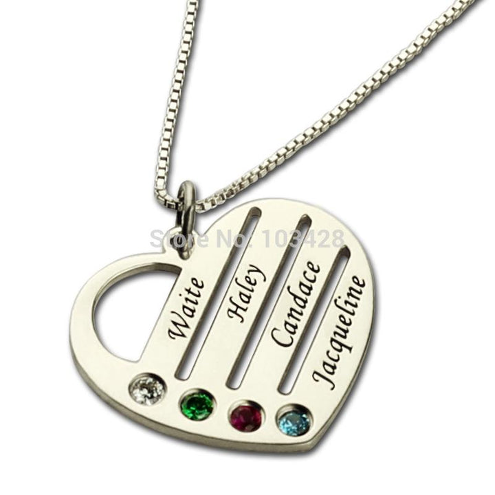Mothers Birthstone Necklace- Gifts For New Mom