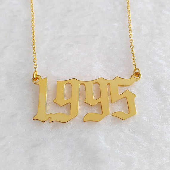 Birth Year Necklace- Best Gifts For Women