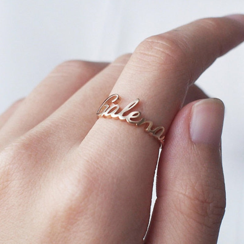 Personalized Name Ring- Handwriting Signature Rings