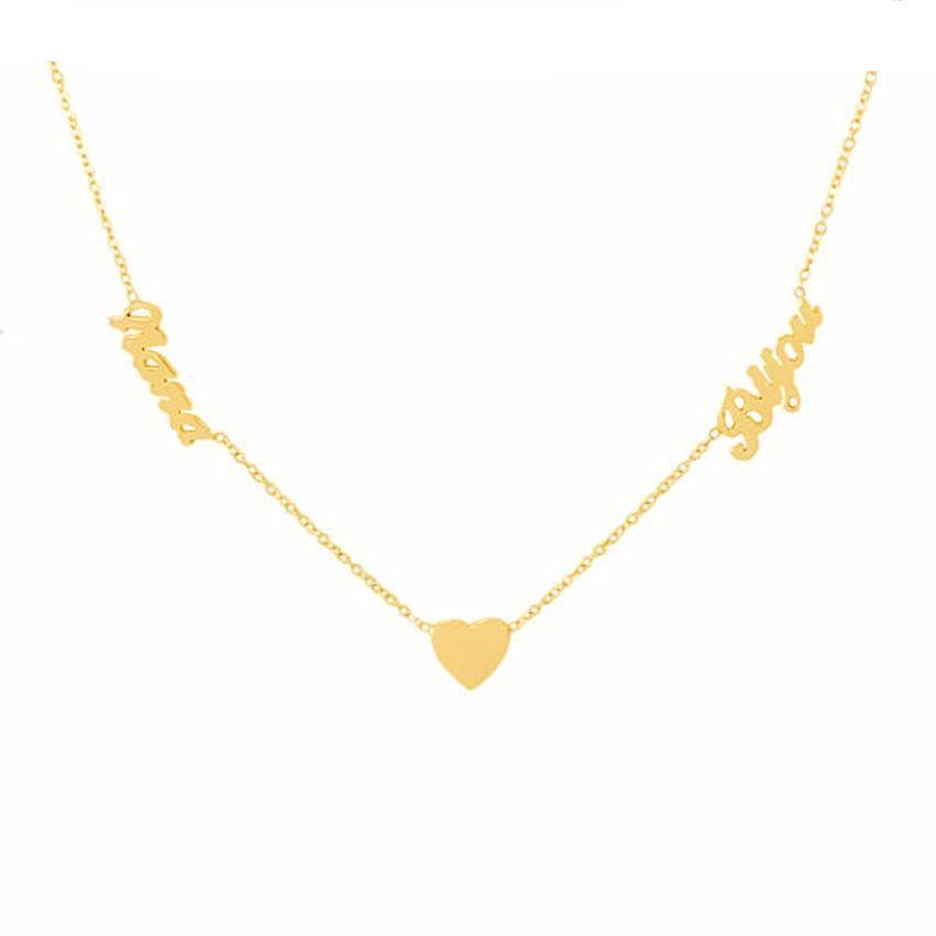 Personalized Two Name Necklace-Best Christmas  Gift For Grandmom