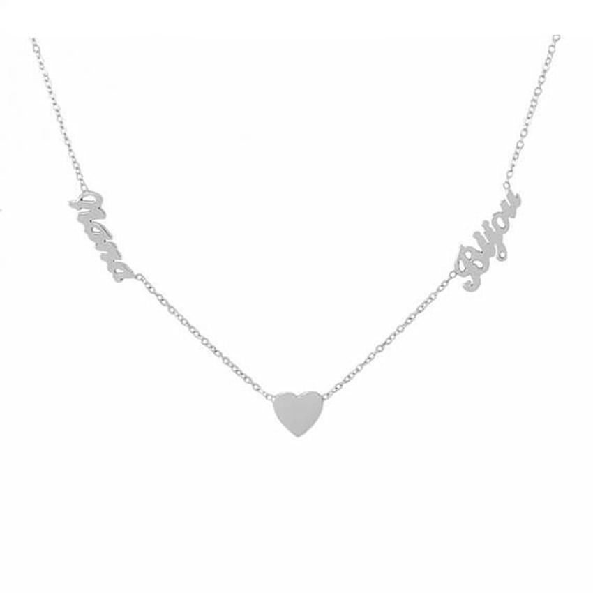 Personalized Two Name Necklace-Best Christmas  Gift For Grandmom