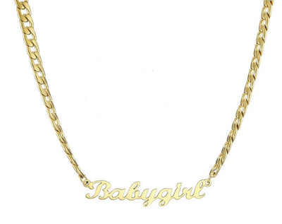 18K Gold Plated Personalized Name Necklace