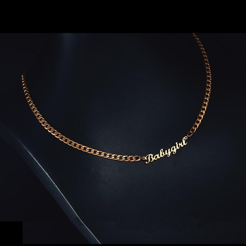 18K Gold Plated Personalized Name Necklace-Exclusive Nameplate Necklace