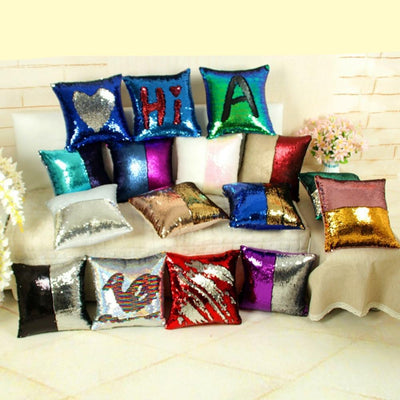 Color Changing Reversible Sequin Pillow Case For Home Decor