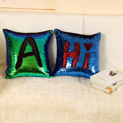 Color Changing Reversible Sequin Pillow Case For Home Decor