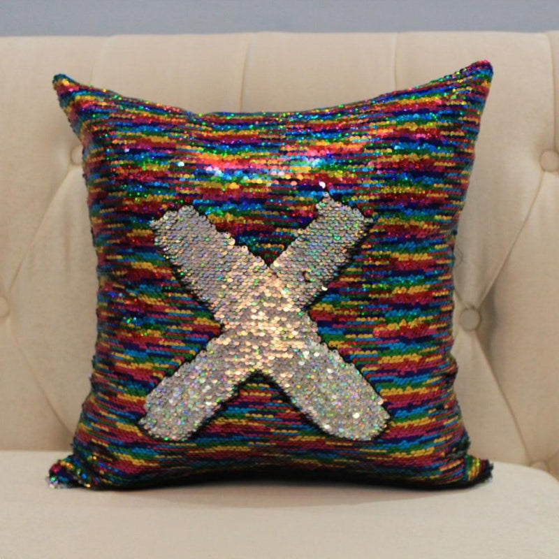 Color Changing Reversible Sequin Pillow Case For Home Decor