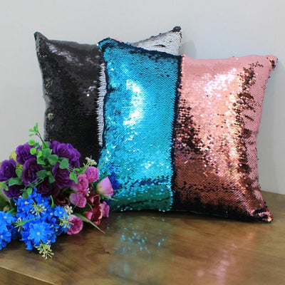 Color Changing Reversible Sequin Pillow Case For Home Decor