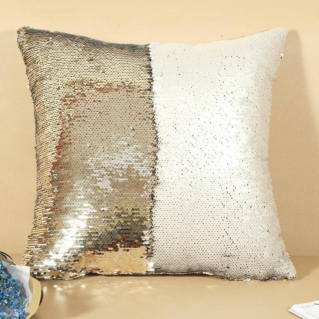 Color Changing Reversible Sequin Pillow Case For Home Decor