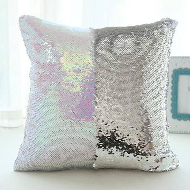 Color Changing Reversible Sequin Pillow Case For Home Decor