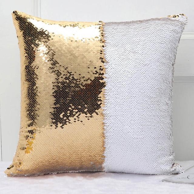 Color Changing Reversible Sequin Pillow Case For Home Decor