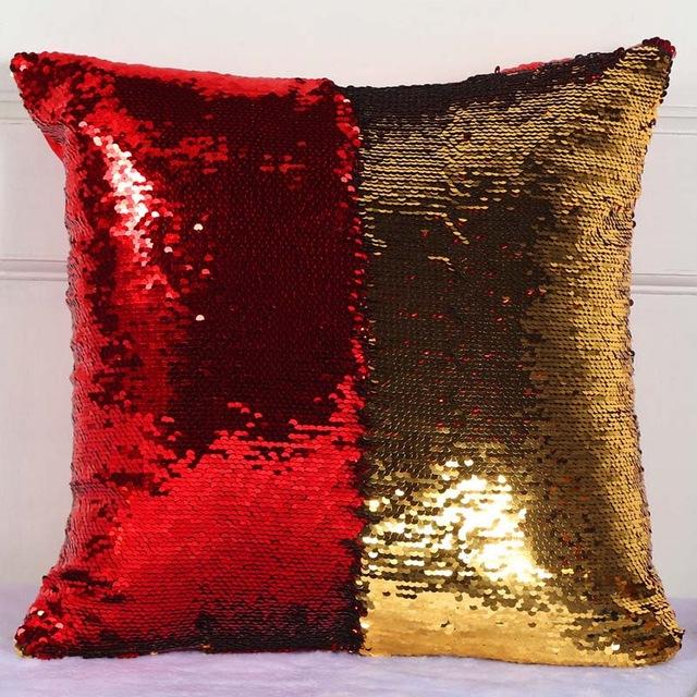 Color Changing Reversible Sequin Pillow Case For Home Decor