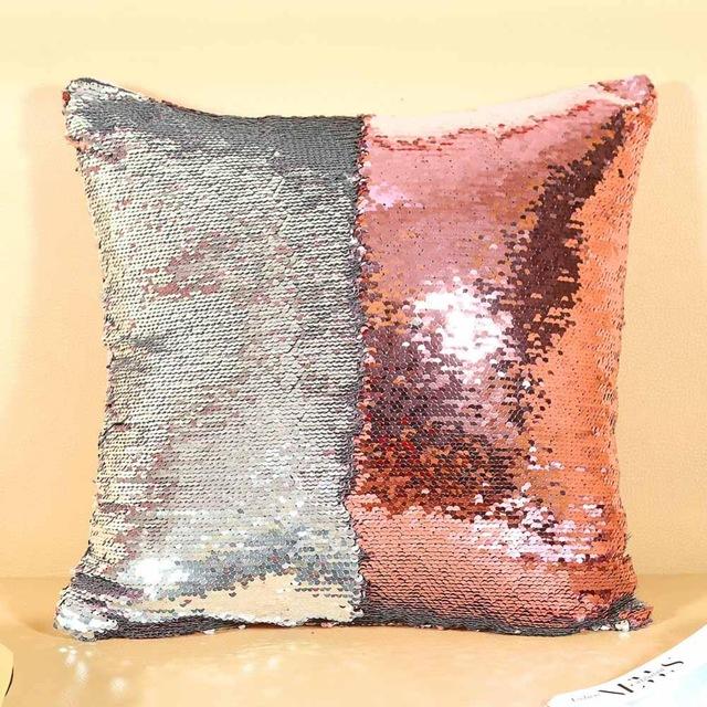 Color Changing Reversible Sequin Pillow Case For Home Decor