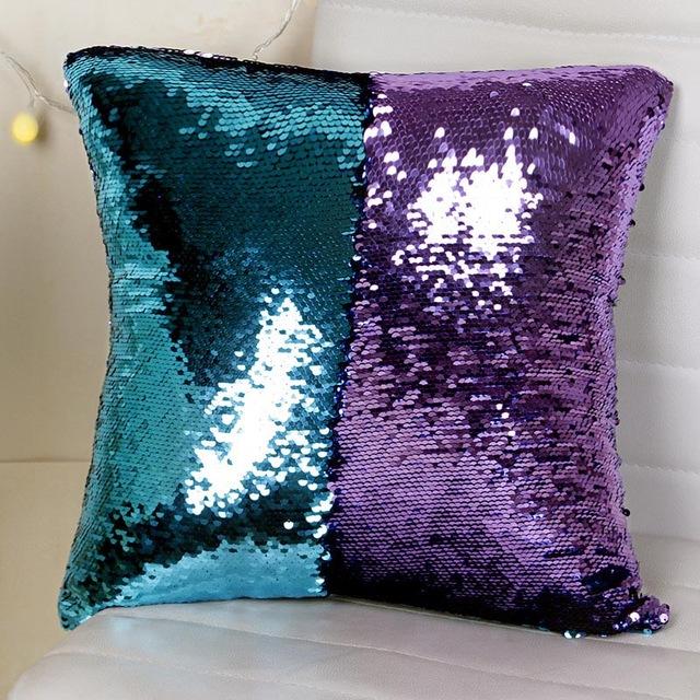 Color Changing Reversible Sequin Pillow Case For Home Decor