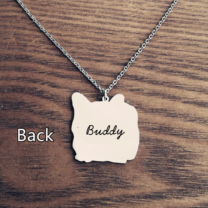 Pet Photo Necklace-Custom Pet Jewelry-Photo Engraved Necklace