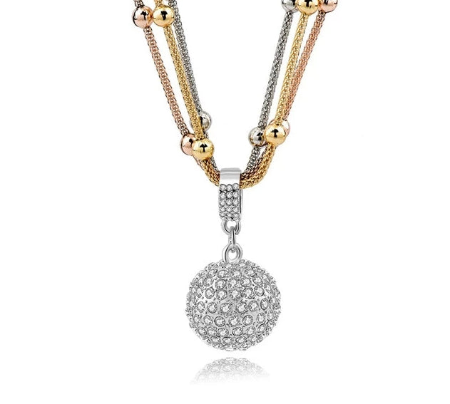 Rhinestone Pendant Necklace