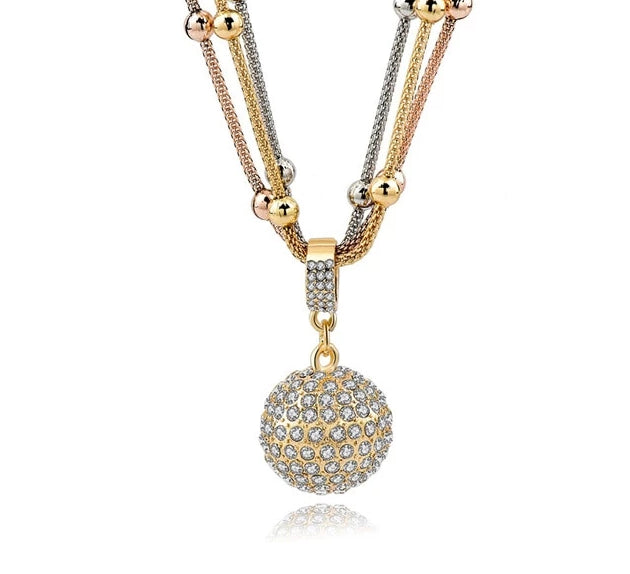 Rhinestone Pendant Necklace