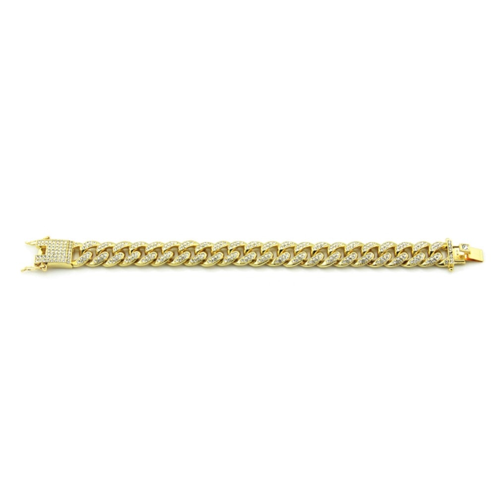 12mm Hip Hop Bracelet-Cuban Link Bracelet- Gifts For Men
