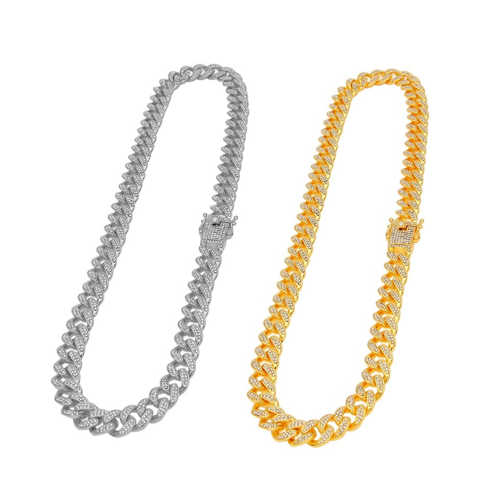 Custom Hip Hop Necklace-Rhinestone Necklace-Hip Hop Necklaces For Men's