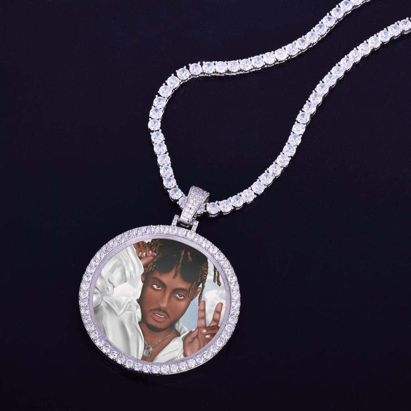 Personalized Photo Medallions Necklace Christmas Gifts For Boyfriend