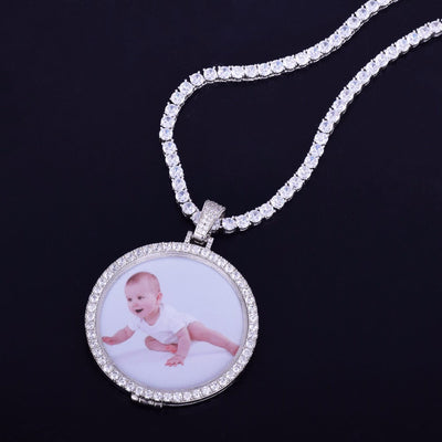 Personalized Photo Medallions Necklace- Exclusive Memory Pendant