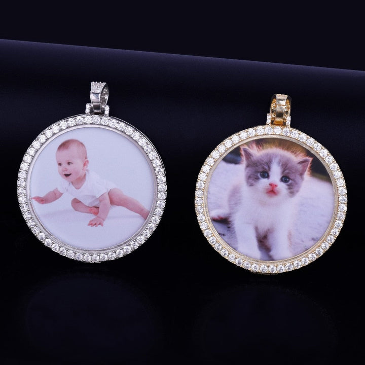 Personalized Memory Medallion- Necklace With Picture Inside