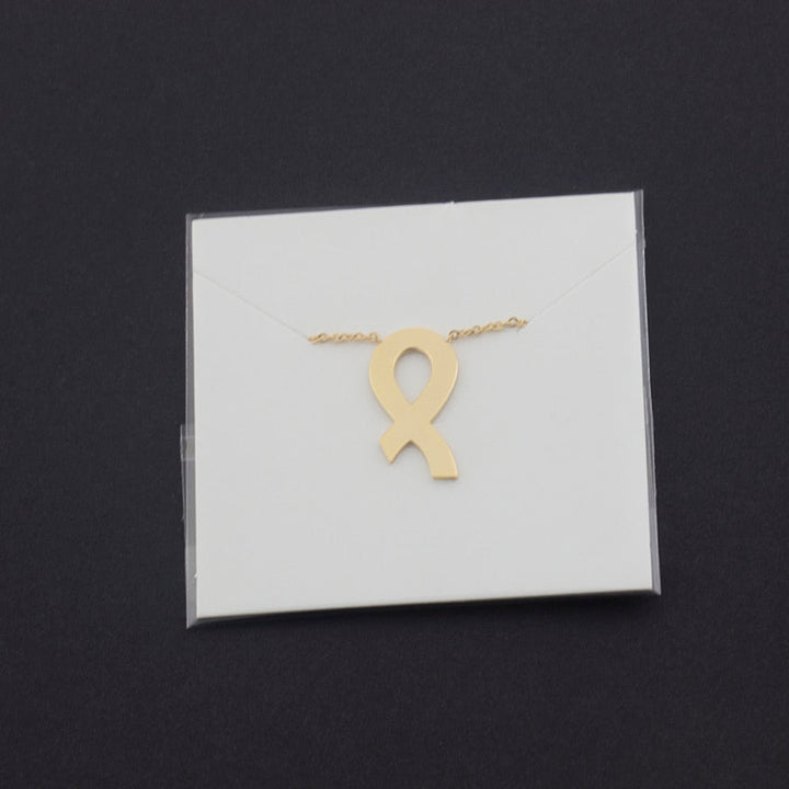 Breast Cancer Awareness Ribbon Pendant Necklace