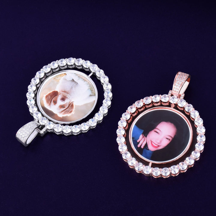 Picture Locket Necklace-Personalized Hip Hop Necklace