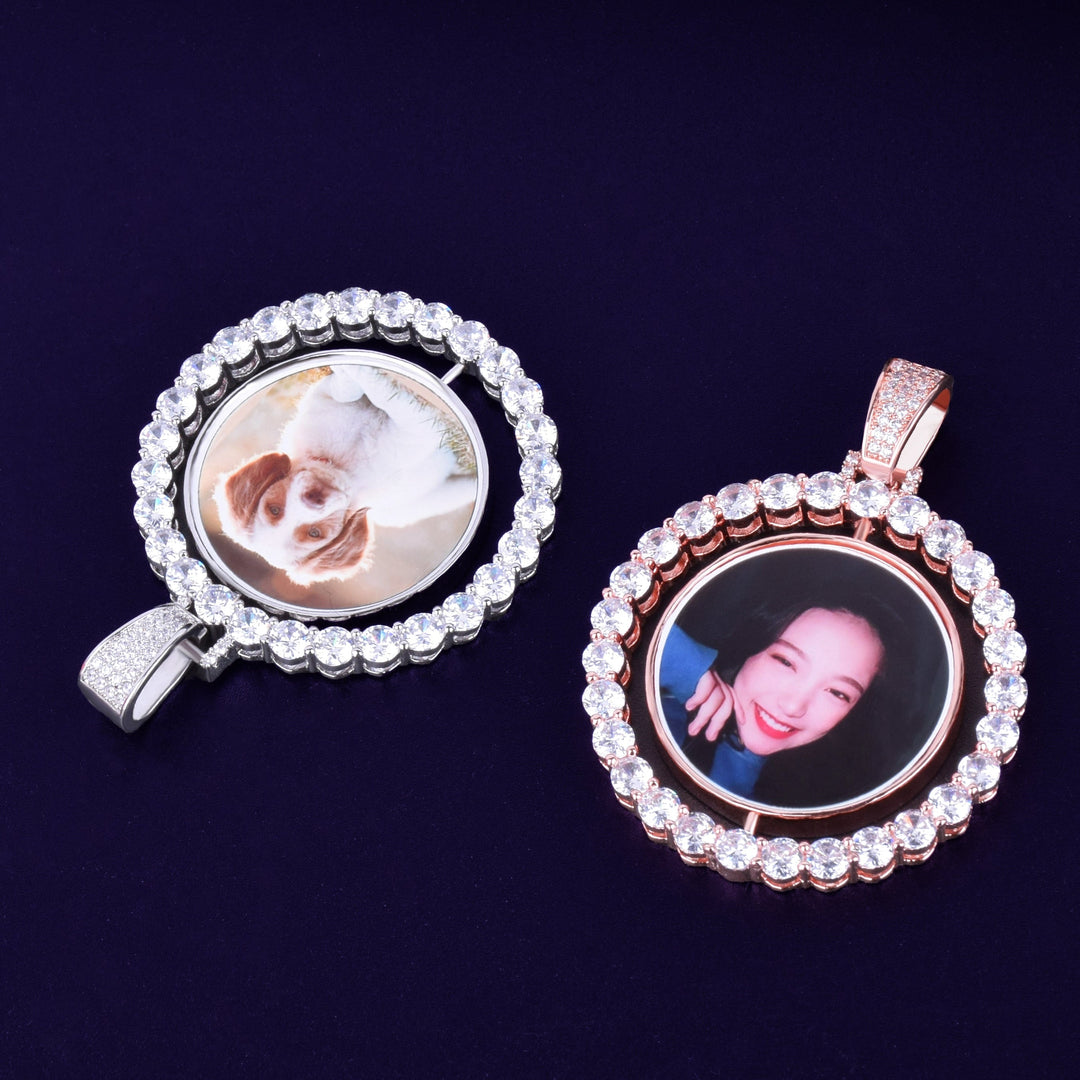 Picture Locket Necklace-Personalized Hip Hop Necklace