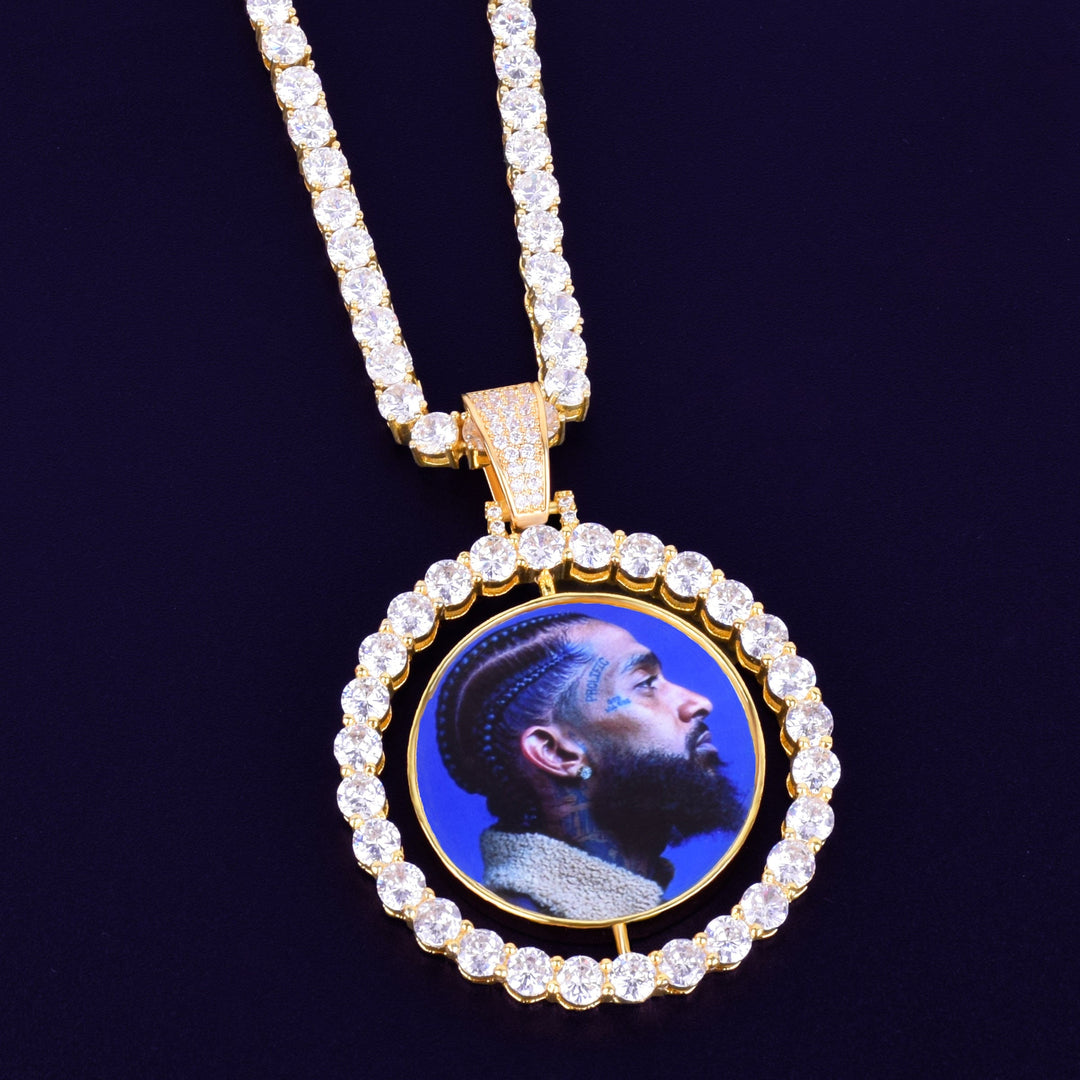 Picture Locket Necklace-Personalized Hip Hop Necklace