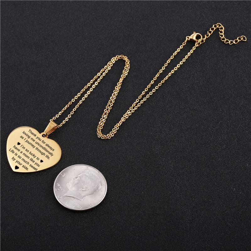 Personalized Photo Necklace-With Back Engraved