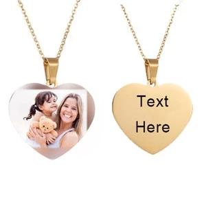 Personalized Photo Necklace-With Back Engraved