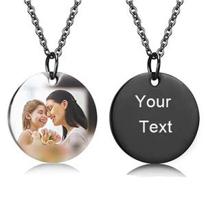 Personalized Photo Necklace-With Back Engraved